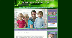 Desktop Screenshot of plainviewdental.com